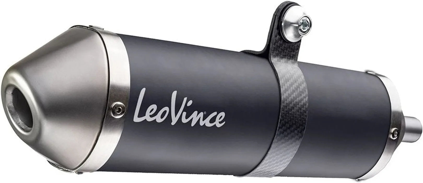 Sistema De Escape Completo Con Catalizador Y Homologación Acústica X-Fight Acero Negro - Leovince Compatible Con Gilera Gilera Rcr 50 (2003-2004)