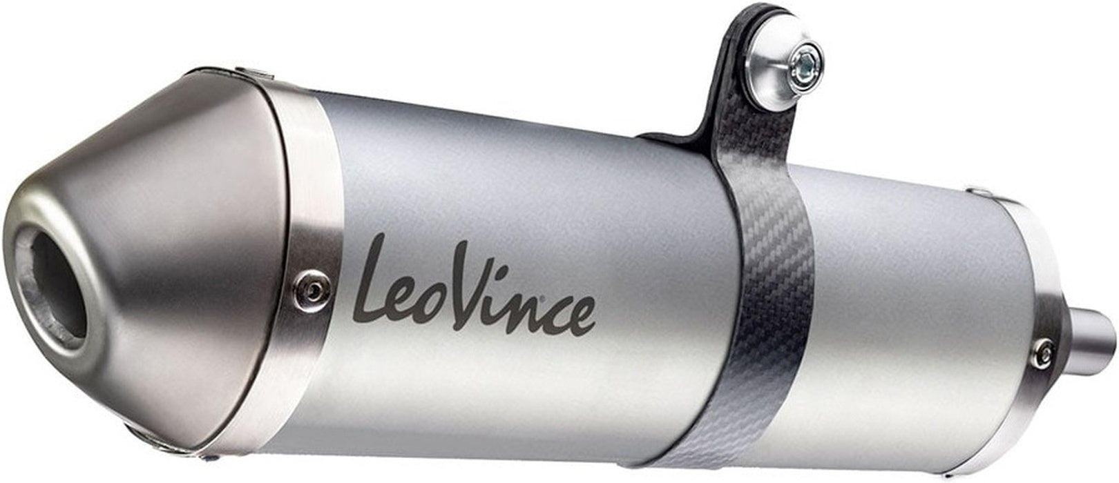 Complete Catalytic Exhaust System With Sound Certification Sito Stainless Steel - Leovince Compatible With Derbi Gp1 50 Liquid Cooled (2001-2002)