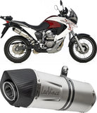 Tubo De Escape Con Homologación Acústica Lv-10 Acero Full Negro Fondo Acero Negro - Leovince Compatible Con Kawasaki Z 900 (2020-2024)