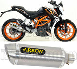 Tubo De Escape Con Homologación Acústica Thunder Aluminio Acero - Arrow Special Parts Compatible Con Ktm 390 Duke (2013-2016)
