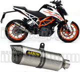 Tubo De Escape Con Homologación Acústica Thunder Titanio Carbono - Arrow Special Parts Compatible Con Ktm Rc 390 (2017-2020)