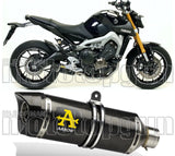 Tubo De Escape Con Homologación Acústica Thunder Carbono Carbono - Arrow Special Parts Compatible Con Yamaha Tracer 900 Gt (2018-2020)