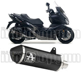 Tubo De Escape Con Homologación Acústica Urban Aluminio Negro Acero Negro - Arrow Special Parts Compatible Con Kymco Xciting 400 I S (2019-2020)
