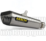 Tubo De Escape Con Homologación Acústica X-Kone Nichrom Carbono - Arrow Special Parts Compatible Con Honda Cb 650 R (2019-2023)