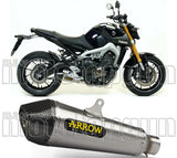Tubo De Escape Con Homologación Acústica X-Kone Nichrom Carbono - Arrow Special Parts Compatible Con Yamaha Mt-09 Tracer (2015-2020)