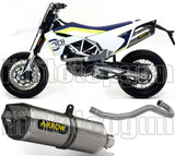 Sistema De Escape Completo Con Catalizador Y Homologación Acústica Race-Tech Aluminio Carbono - Arrow Special Parts Compatible Con Husqvarna 701 Enduro (2017-2020)