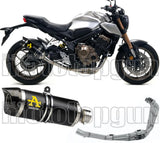 Sistema De Escape Completo Con Catalizador Y Homologación Acústica Thunder Aluminio Negro Carbono - Arrow Special Parts Compatible Con Honda Cb 650 R (2019-2023)