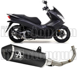 Sistema De Escape Completo Con Catalizador Y Homologación Acústica Urban Aluminio Negro Acero Negro - Arrow Special Parts Compatible Con Honda Pcx 125 (2012-2016)