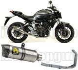 Sistema De Escape Completo Con Catalizador Y Homologación Acústica Thunder Aluminio Carbono - Arrow Special Parts Compatible Con Yamaha Tracer 700 (2020)