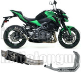 Sistema De Escape Completo Sin Catalizador Y Con Homologación Acústica Gp2 Gp-2 Nichrom Negro Acero - Arrow Special Parts Compatible Con Kawasaki Z 900 (2017-2019)