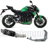 Sistema De Escape Completo Sin Catalizador Y Con Homologación Acústica Gp2 Gp-2 Nichrom Negro Acero - Arrow Special Parts Compatible Con Kawasaki Z 900 A2 (2019-2024)