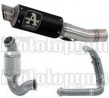 Sistema De Escape Completo Sin Catalizador Y Con Homologación Acústica Gp2 Gp-2 Nichrom Negro Acero - Arrow Special Parts Compatible Con Ktm 790 Duke (2018-2020)