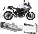 Sistema De Escape Completo Sin Catalizador Y Con Homologación Acústica Indy-Race Aluminio Carbono - Arrow Special Parts Compatible Con Bmw F 900 Xr (2020-2024)