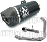 Sistema De Escape Completo Sin Catalizador Y Con Homologación Acústica Indy-Race Aluminio Negro Carbono - Arrow Special Parts Compatible Con Bmw F 900 R (2020-2024)