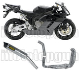 Sistema De Escape Completo Sin Catalizador Y Con Homologación Acústica Maxi Race-Tech Titanio Carbono - Arrow Special Parts Compatible Con Honda Cbr 1000 Rr (2004-2007)