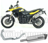 Sistema De Escape Completo Sin Catalizador Y Con Homologación Acústica Maxi Race-Tech Aluminio Carbono - Arrow Special Parts Compatible Con Bmw F 800 Gs Adventure (2008-2016)