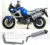Sistema De Escape Completo Sin Catalizador Y Con Homologación Acústica Maxi Race-Tech Aluminio Carbono - Arrow Special Parts Compatible Con Yamaha Xt 1200 Z Super Ténéré (2010-2020)