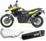Sistema De Escape Completo Sin Catalizador Y Con Homologación Acústica Maxi Race-Tech Aluminio Negro Carbono - Arrow Special Parts Compatible Con Bmw F 800 Gs (2008-2016)