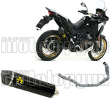 Sistema De Escape Completo Sin Catalizador Y Con Homologación Acústica Maxi Race-Tech Aluminio Negro Carbono - Arrow Special Parts Compatible Con Honda Crf 1100 L Africa Twin Adventure Sports (2020-2023)