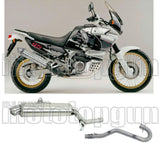 Sistema De Escape Completo Sin Catalizador Y Con Homologación Acústica Paris Dacar Acero Acero - Arrow Special Parts Compatible Con Honda Xrv 750 Africa Twin (1993-1995)