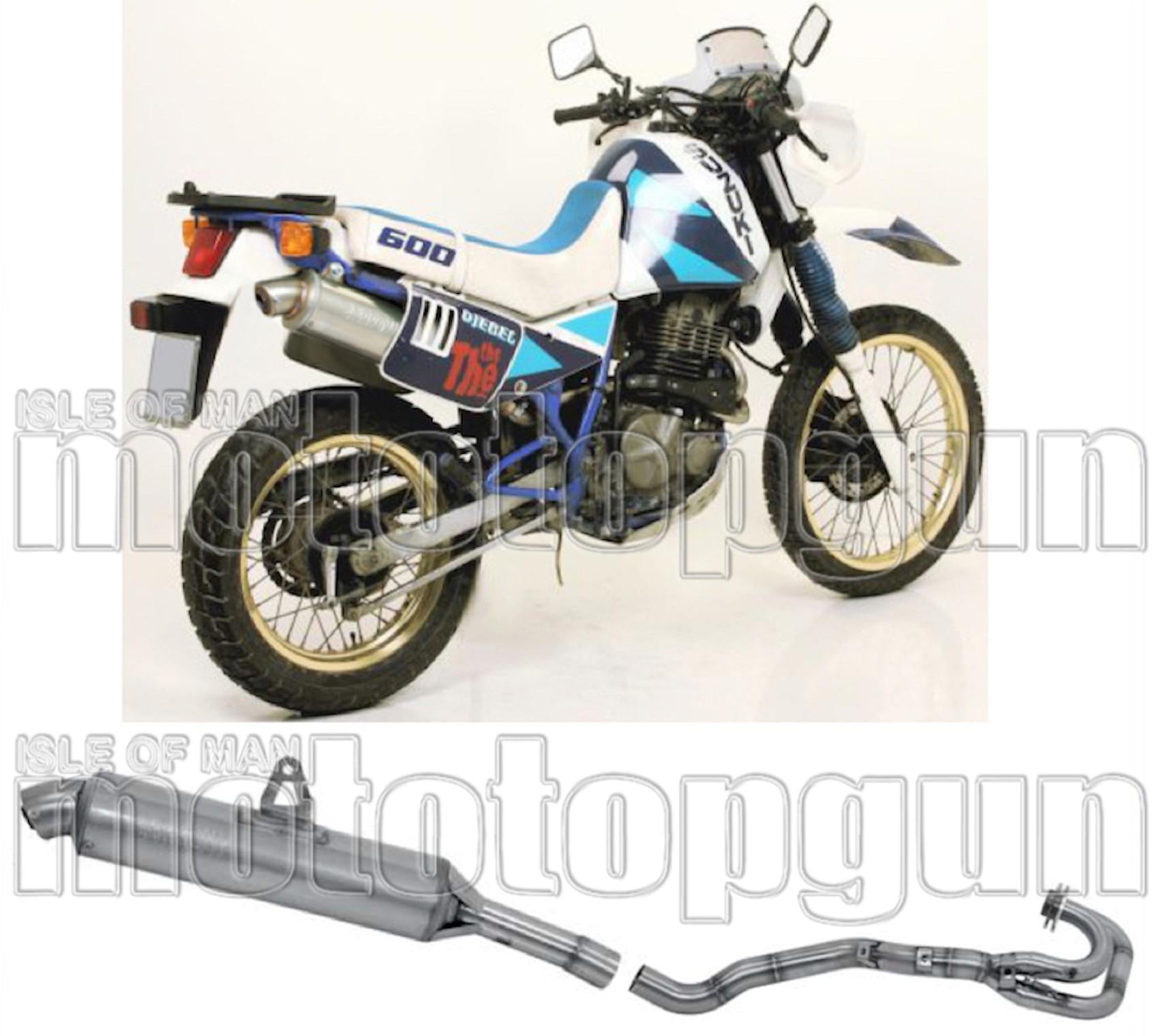Complete Non-Catalytic Exhaust System With Sound Certification Paris Dacar Stainless Steel Stainless Steel - Arrow Special Parts Compatible With Suzuki Dr 600 S (1985-1990)