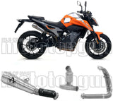 Sistema De Escape Completo Sin Catalizador Y Con Homologación Acústica Pro-Race Nichrom Acero - Arrow Special Parts Compatible Con Ktm 890 Duke R (2020-2023)