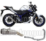 Sistema De Escape Completo Sin Catalizador Y Con Homologación Acústica Pro-Race Nichrom Acero - Arrow Special Parts Compatible Con Yamaha Mt-03 (2018-2019)