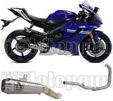 Sistema De Escape Completo Sin Catalizador Y Con Homologación Acústica Pro-Race Nichrom Acero - Arrow Special Parts Compatible Con Yamaha Yzf-R6 (2017-2021)