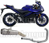 Sistema De Escape Completo Sin Catalizador Y Con Homologación Acústica Pro-Race Nichrom Acero - Arrow Special Parts Compatible Con Yamaha Yzf-R3 (2019-2020)