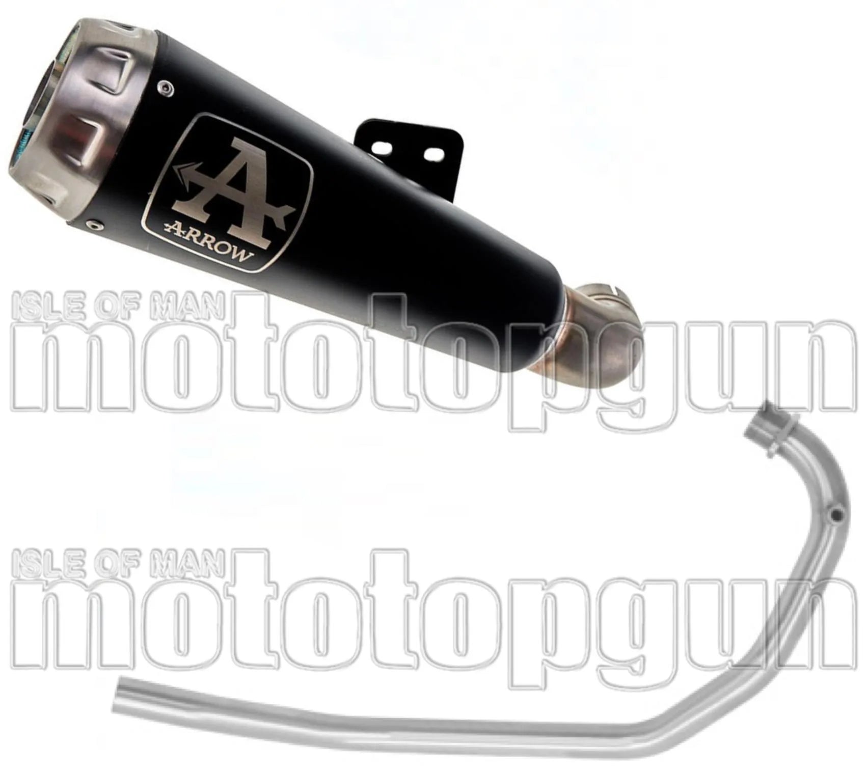 Sistema De Escape Completo Sin Catalizador Y Con Homologación Acústica Pro-Race Nichrom Negro Acero - Arrow Special Parts Compatible Con Brixton Bx 125 X (2019-2020)