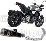 Sistema De Escape Completo Sin Catalizador Y Con Homologación Acústica Pro-Race Nichrom Negro Acero - Arrow Special Parts Compatible Con Honda Cb 1000 R (2018-2024)