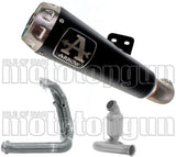 Sistema De Escape Completo Sin Catalizador Y Con Homologación Acústica Pro-Race Nichrom Negro Acero - Arrow Special Parts Compatible Con Ktm 790 Duke (2023)