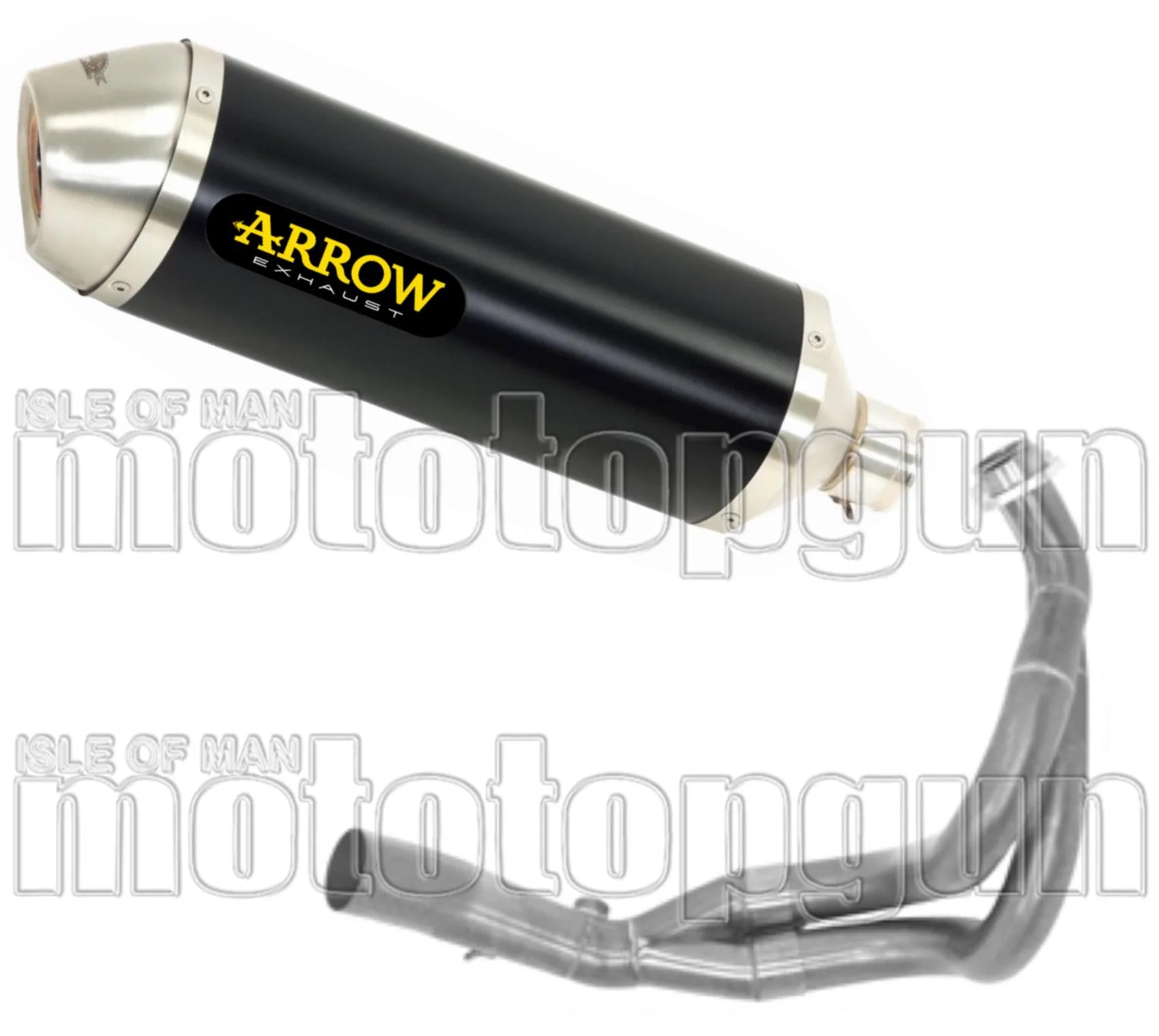 Sistema De Escape Completo Sin Catalizador Y Con Homologación Acústica Race-Tech Aluminio Negro Acero - Arrow Special Parts Compatible Con Kawasaki Ninja 650 (2017-2020)