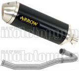Sistema De Escape Completo Sin Catalizador Y Con Homologación Acústica Race-Tech Aluminio Negro Acero - Arrow Special Parts Compatible Con Ktm 690 Enduro R (2019-2024)