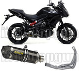 Sistema De Escape Completo Sin Catalizador Y Con Homologación Acústica Race-Tech Carbono Carbono - Arrow Special Parts Compatible Con Kawasaki Versys 650 (2017-2022)