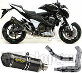 Sistema De Escape Completo Sin Catalizador Y Con Homologación Acústica Race-Tech Carbono Carbono - Arrow Special Parts Compatible Con Kawasaki Z 800 E (2013-2016)