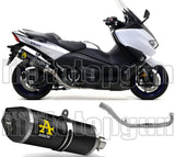 Sistema De Escape Completo Sin Catalizador Y Con Homologación Acústica Race-Tech Aluminio Negro Carbono - Arrow Special Parts Compatible Con Yamaha Xp 530 T-Max (2017-2019)