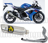 Sistema De Escape Completo Sin Catalizador Y Con Homologación Acústica Thunder Aluminio Acero - Arrow Special Parts Compatible Con Suzuki Gsx-R 600 Ie (2006-2007)