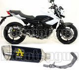 Sistema De Escape Completo Sin Catalizador Y Con Homologación Acústica Thunder Aluminio Negro Acero - Arrow Special Parts Compatible Con Yamaha Xj6 Diversion (2009-2015)