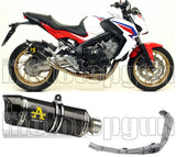 Sistema De Escape Completo Sin Catalizador Y Con Homologación Acústica Thunder Carbono Carbono - Arrow Special Parts Compatible Con Honda Cbr 650 F (2014-2018)