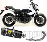 Sistema De Escape Completo Sin Catalizador Y Con Homologación Acústica Thunder Aluminio Negro Carbono - Arrow Special Parts Compatible Con Yamaha Xj6 600 (2009-2015)