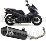 Sistema De Escape Completo Sin Catalizador Y Con Homologación Acústica Urban Aluminio Negro Acero Negro - Arrow Special Parts Compatible Con Honda Pcx 125 (2012-2016)