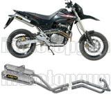 Sistema De Escape Completo Sin Catalizador Y Con Homologación Acústica Thunder Aluminio Acero - Arrow Special Parts Compatible Con Honda Fmx 650 (2005-2008)
