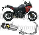 Sistema De Escape Completo Sin Catalizador Y Con Homologación Acústica Works Titanio Carbono - Arrow Special Parts Compatible Con Yamaha Tracer 700 (2020)