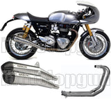 Complete Non-Catalytic Exhaust System With Sound Certification Pro-Racing Nichrom Carbon - Arrow Special Parts Compatible With Triumph Thruxton 1200 Rs (2020-2023)