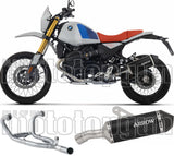 Sistema De Escape Completo Sin Catalizador Y Con Homologación Acústica Explorer Aluminio Negro Fondo Carby - Arrow Special Parts Compatible Con Bmw R12 G - S (2025-2026)