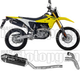 Sistema De Escape Completo Sin Catalizador Y Con Homologación Acústica Explorer Aluminio Negro Fondo Carby - Arrow Special Parts Compatible Con Suzuki Dr-Z4S (2025-2026)