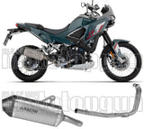 Sistema De Escape Completo Sin Catalizador Y Con Homologación Acústica Explorer Titanio Fondo Carby - Arrow Special Parts Compatible Con Kawasaki Kle 500 (2026)