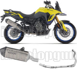 Sistema De Escape Completo Sin Catalizador Y Con Homologación Acústica Explorer Titanio Fondo Carby - Arrow Special Parts Compatible Con Suzuki V-Strom 800 De (2025-2026)