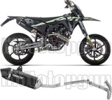 Sistema De Escape Completo Sin Catalizador Y Con Homologación Acústica Icon Aluminio Negro Fondo Carby - Arrow Special Parts Compatible Con Fantic Motor Xmf 125 (2025-2026)